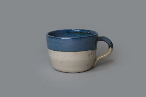 Mug with blue glaze