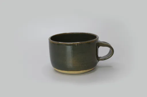 Green cappuccino cup